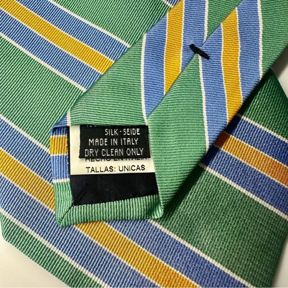 Untipped Aleta Milano Stripe Striped Silk Classic Tie 60”x4” for Area Co.